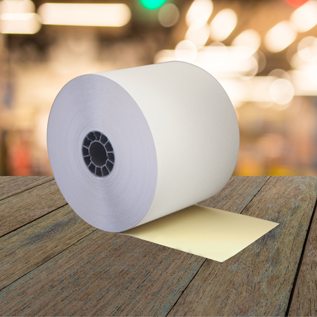 Credit Card Terminal Receipt Roll Ply Carbonless Paper In X